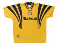 Bayer Leverkusen Addidas Alka-SeltzerÂ® 1996-1997 Away Jersey, XXL, Made in Italy, 100% polyester...