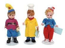 Madame Alexander, Rice Krispies Elves Snap, Crackle, and Pop, orig tags, Snap-style No. 12130, Cr...