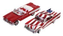 Toy Scale Models (2), Road Legends 1958 Edsel Citation Cabriolet, & Ertl 1957 Chevrolet Bel Air S...