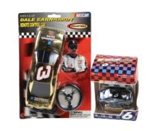 NASCAR Collectibles (2), Dale Earnhardt RC car & Mark Martin ornament, MIB, largest H 10 in.