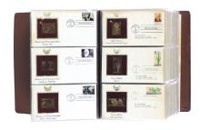 Golden Replicas Of United States Stamps, Postal Commemorative Society, Proof Replicas On A Gleaming