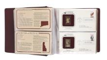 Golden Replicas Of U.S. Birds and Flowers Stamps, Postal Commemorative Society, Proof Replicas On A