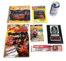NASCAR (7), Jeff Gordon DuPont Plaque, Jeff Gordon Mini Bobblehead, Jeff Gordon Flashy Foil, Jeff...