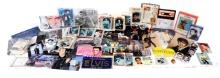 Elvis Presley Collectibles, Several postcards, light switch cover, button pins, lighters, pocket ...