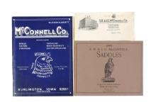 Burlington, Iowa Historical Books (3), 1893 S.R. & I.C. McConnell Saddles, appears to be a reprod...