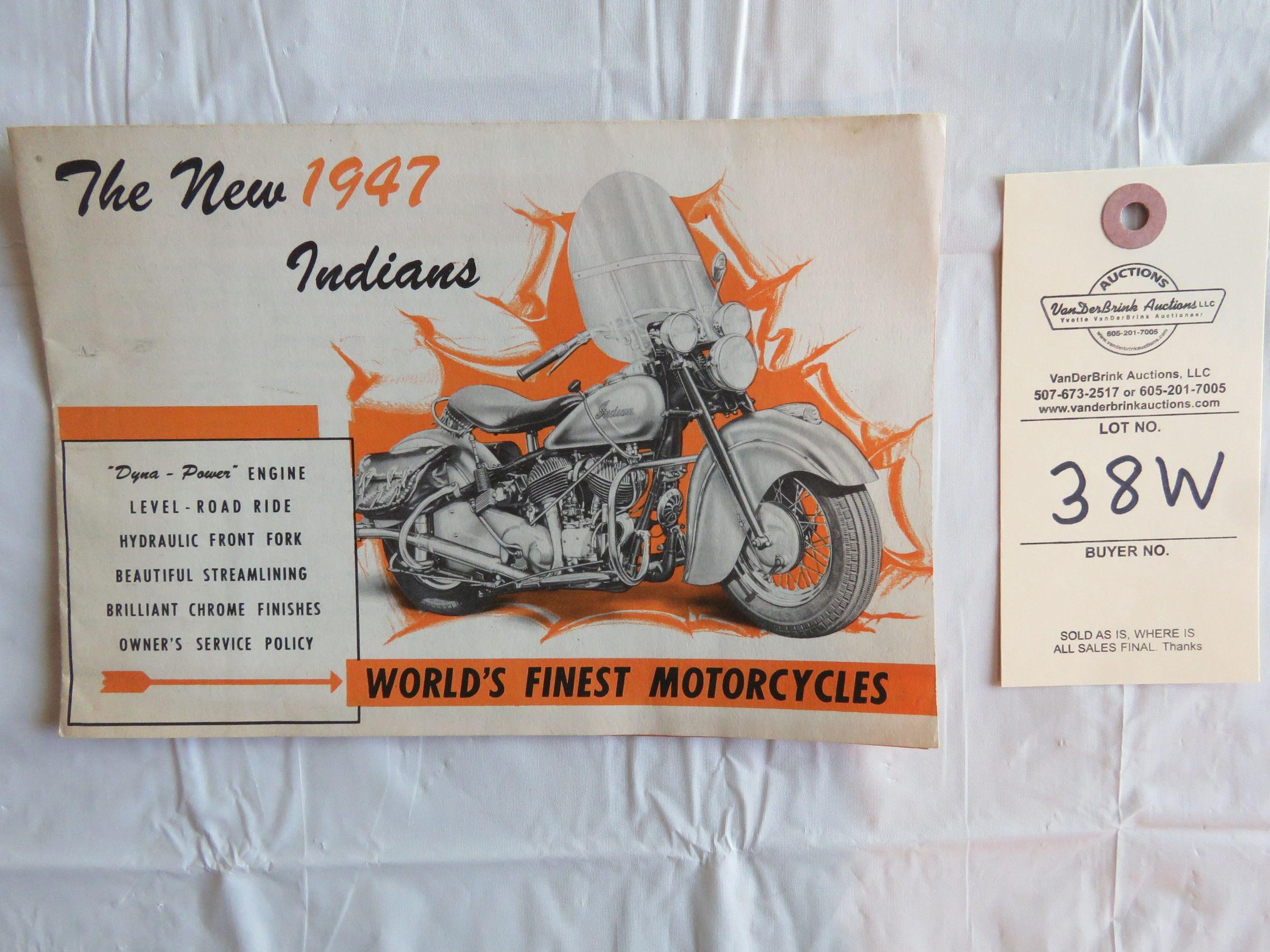 1948 Indian Motorcycles Brochure