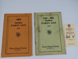 Indian Parts List Manual