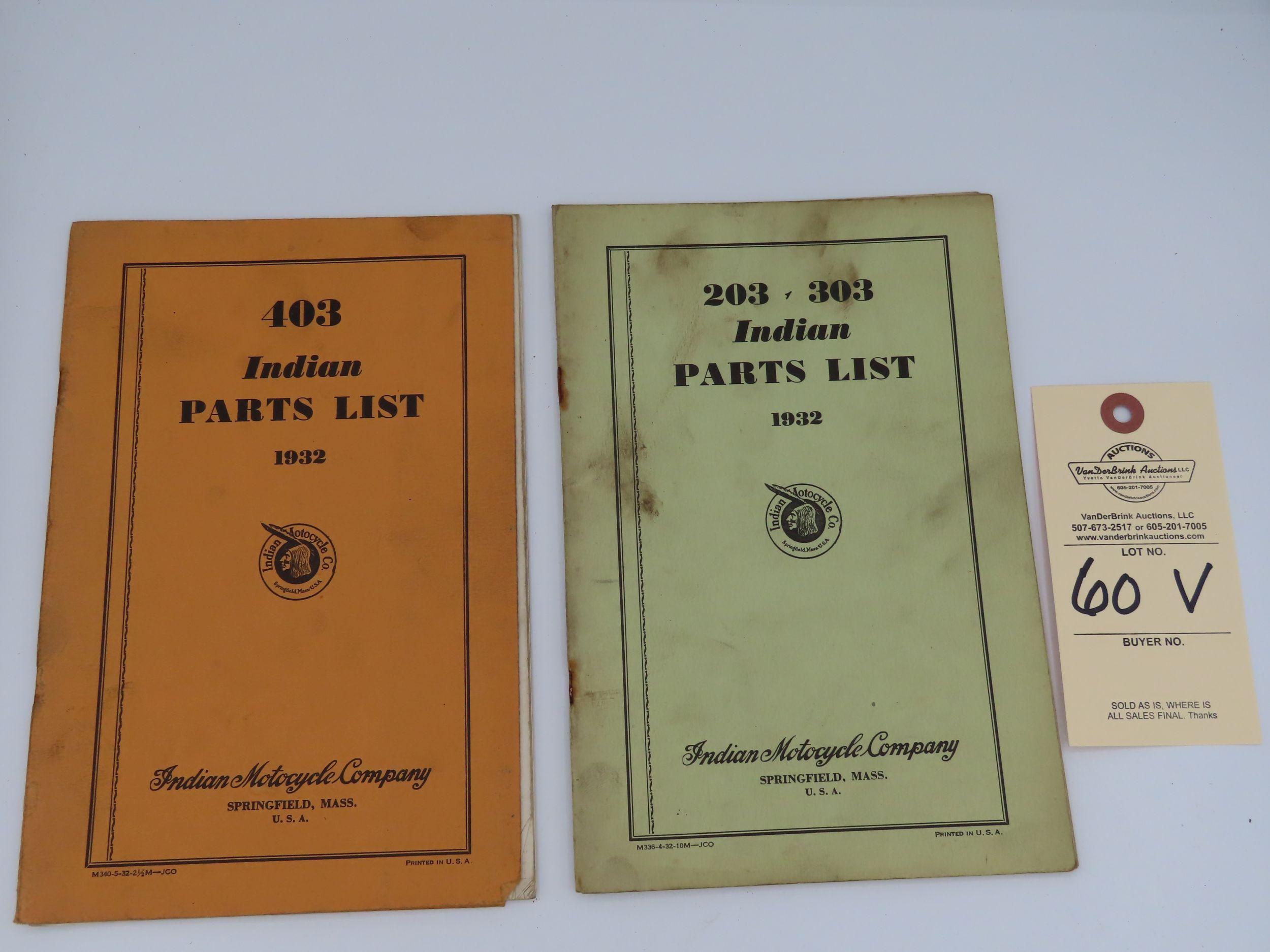 Indian Parts List Manual