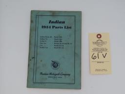 Indian Parts List Manual