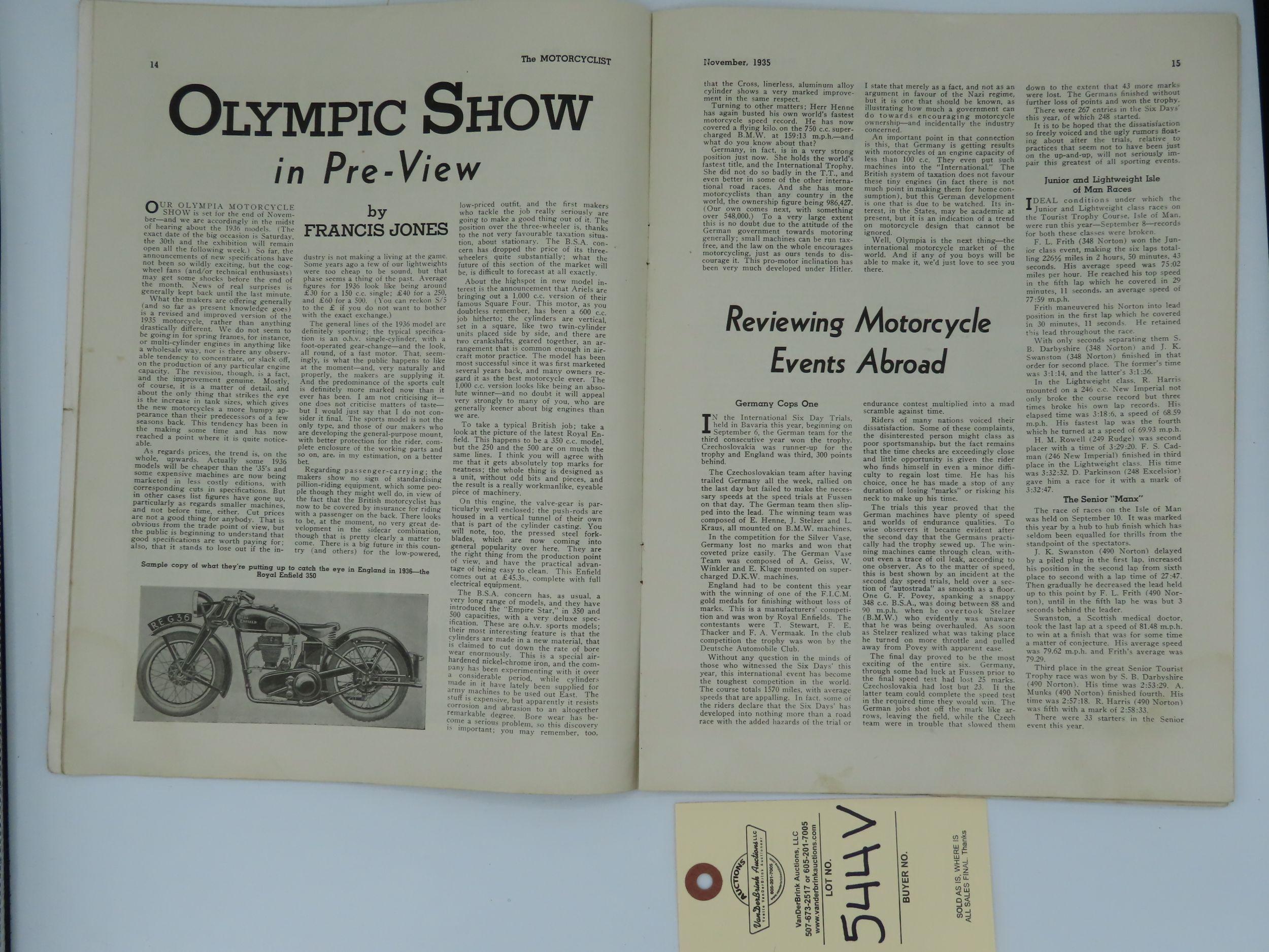 The Motorcyclist - November 1935