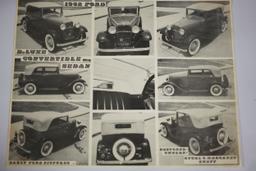 Vintage 1932 Ford Poster/Advertising