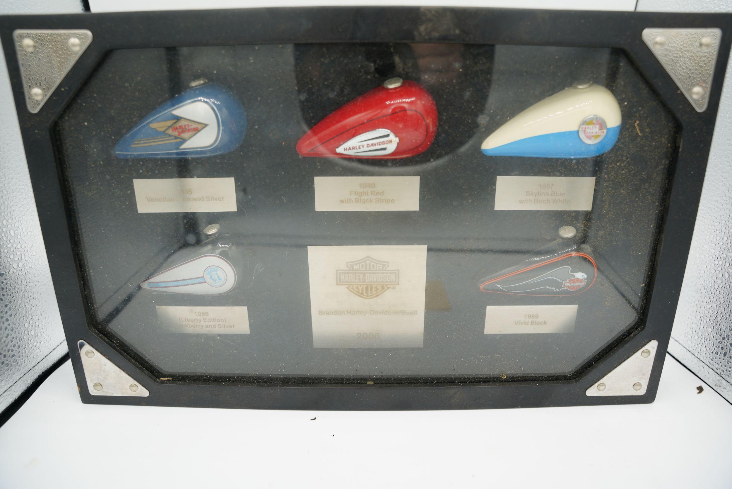 Harley Davidson Tank Display in Case