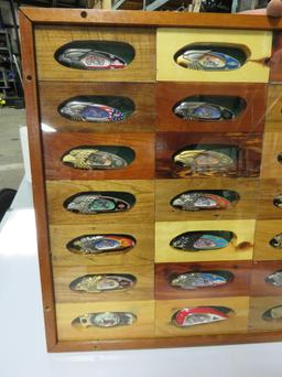 Harley Davidson Jackknife Set in Wood Case