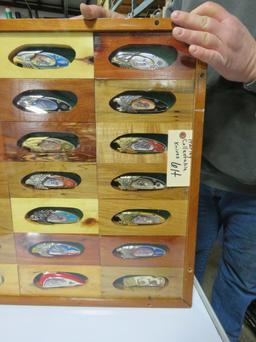 Harley Davidson Jackknife Set in Wood Case