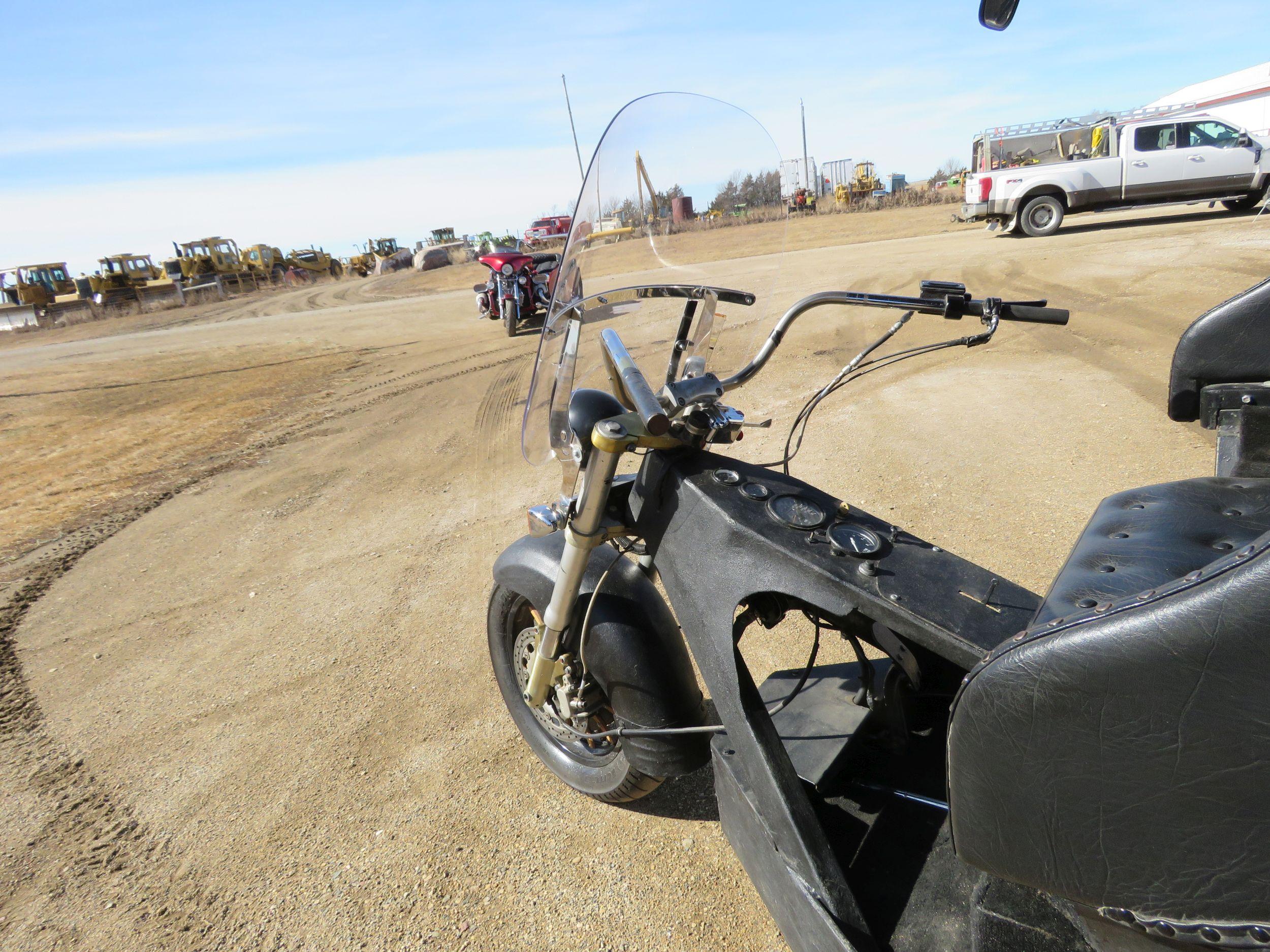 1970's Custom Amish Wagon Motorcycle Trike