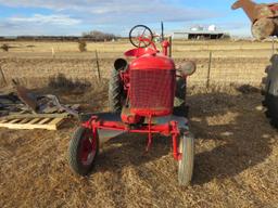 International Cub Tractor with Attachments