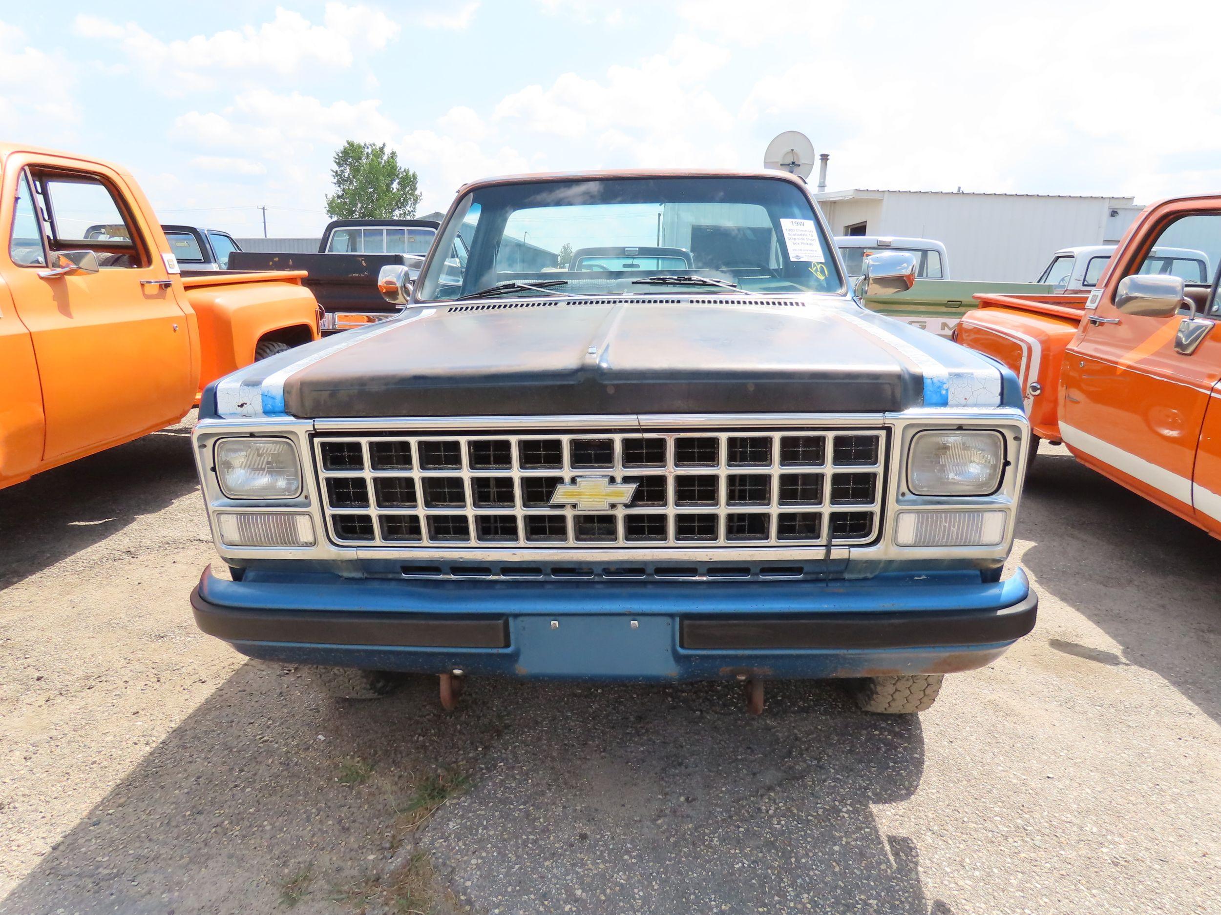 1980 Chevrolet Scottsdale 10 Sport Edition Step side Short box Pickup