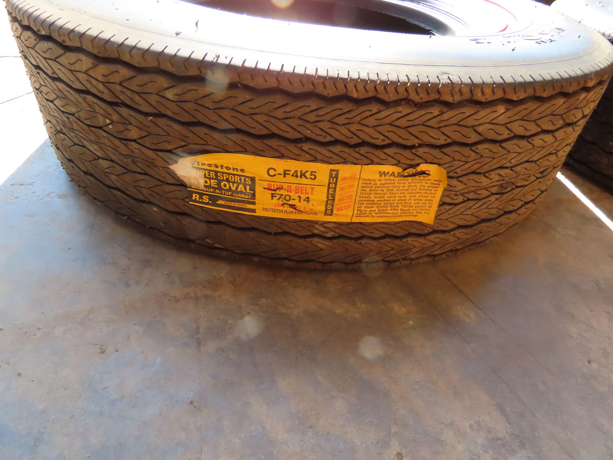 New Set of Goodyear Bias Ply Tires F70-14