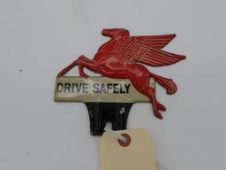 Drive Safely Mobil Pegasus License Plate Topper