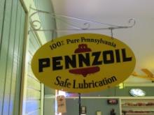 Pennzoil Sign with bracket