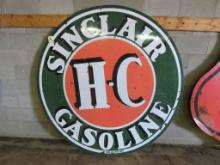 Sinclair Double Sided Porcelain Sign
