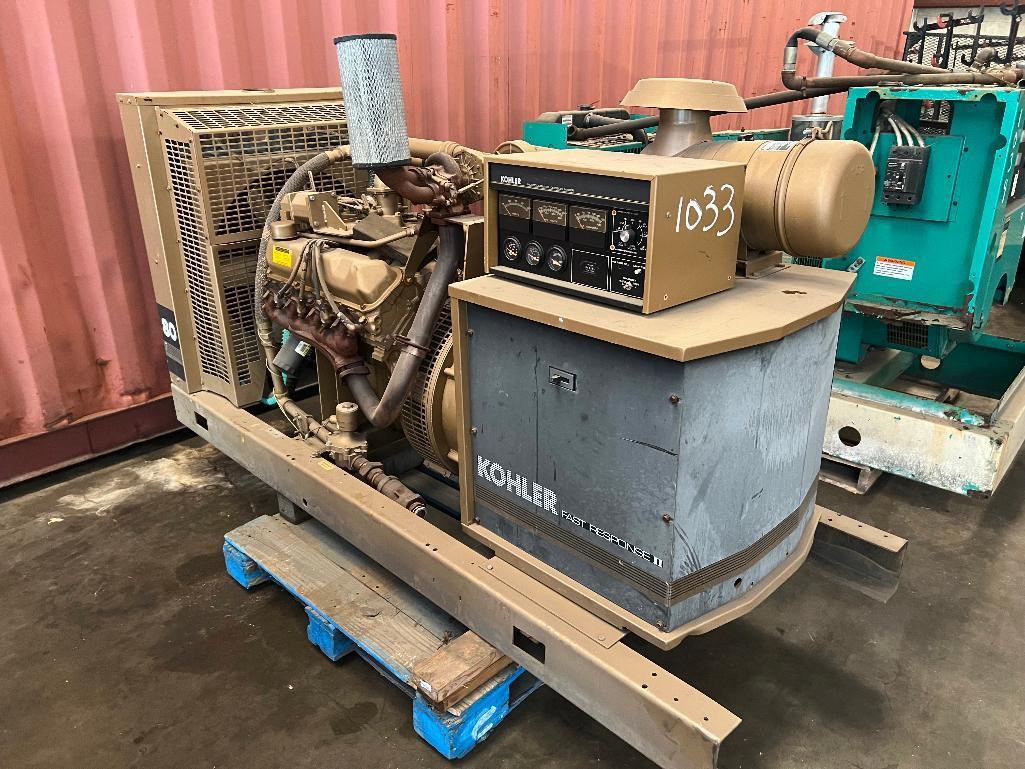 Kohler Fast Response II 80 kw Generator - 608 Hours