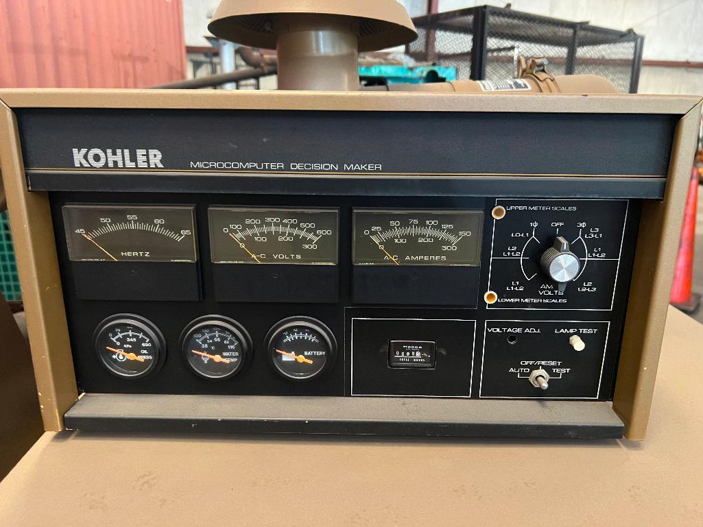 Kohler Fast Response II 80 kw Generator - 608 Hours