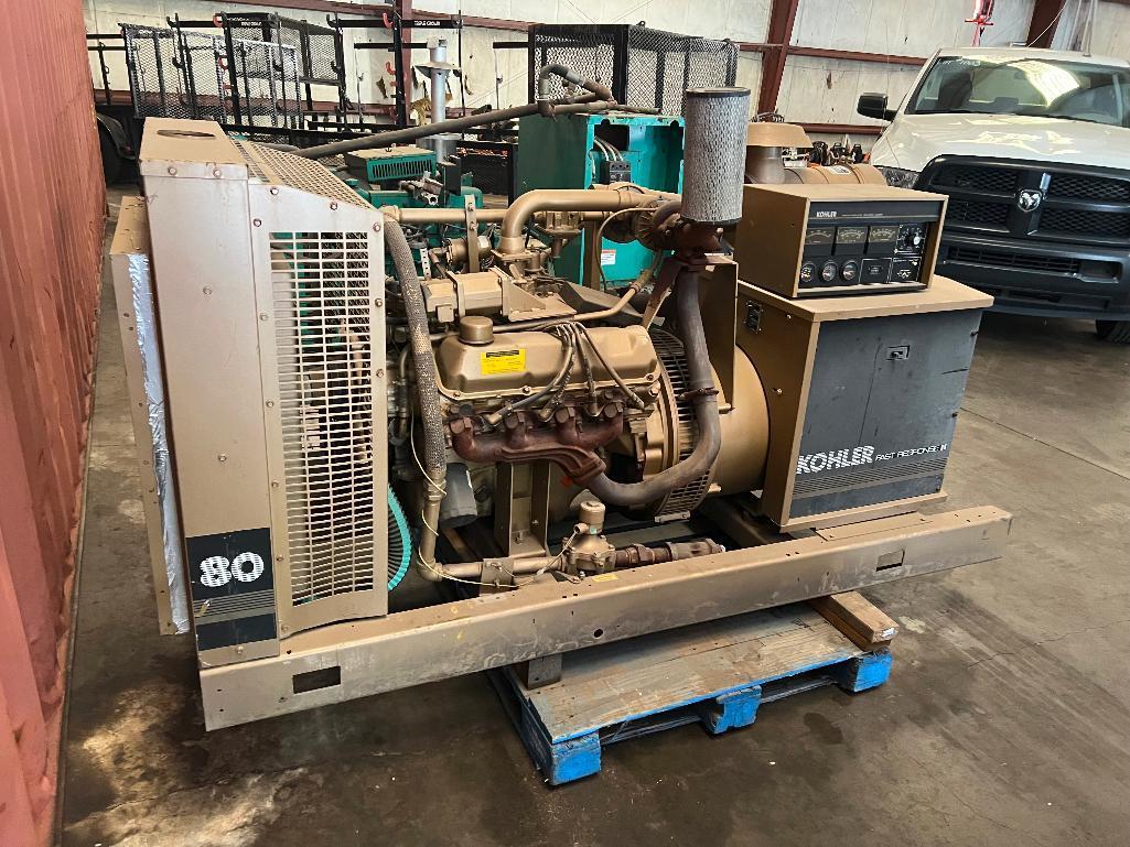 Kohler Fast Response II 80 kw Generator - 608 Hours