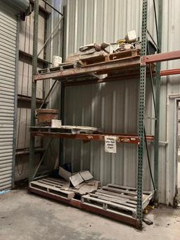 2 Sections of Pallet Racking and Contents