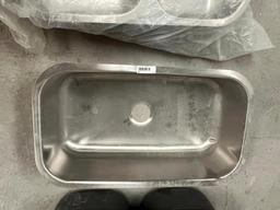 Stainless Steel Ranch Style Sink with small dings