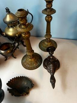 Misc lot of pewter and accessories