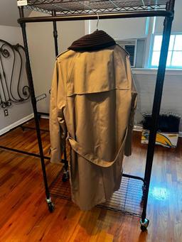 Metal rolling rack (Coat not included - It is Lot #174)