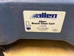 Allen Beach Chair Cart w/ accessories