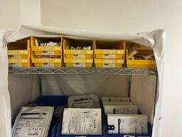 Rolling Eagle Supply Cart with contents