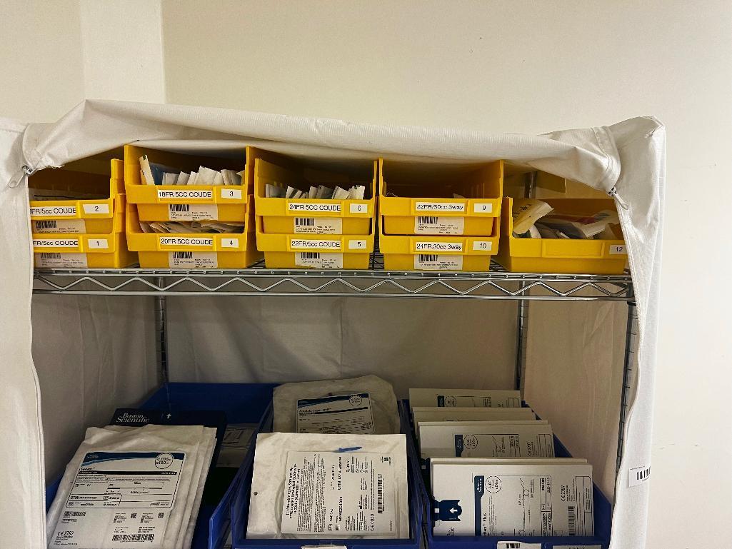 Rolling Eagle Supply Cart with contents