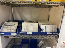 Rolling Eagle Supply Cart with contents