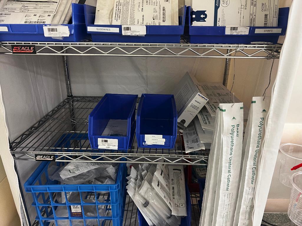 Rolling Eagle Supply Cart with contents