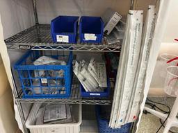 Rolling Eagle Supply Cart with contents