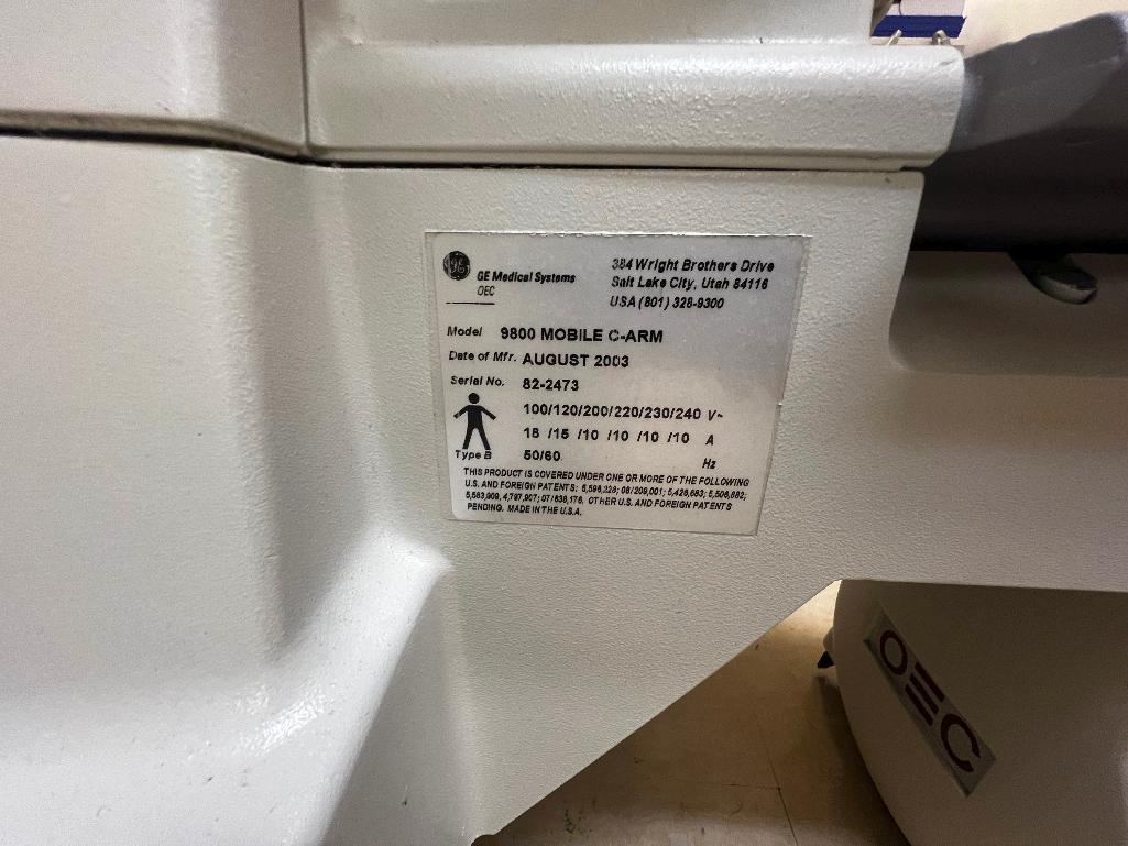 GE OEC 9800+ C Arm Xray System