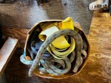 Box of misc. Straps & Ropes