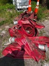 3 sections of 6" pump hosing