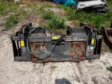 2014 Volvo HD skid steer root rake grapple bucket attachment