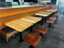 (3) benches, (6) 2 top tables, (6) chairs, see photos