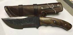 Kevin Johnson Mint "Primal Look" Hammer Pounded D2 Tool Steel Tracker Bushcraft Knife