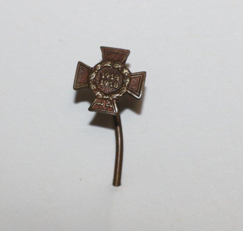 German WWII The Honor Cross of WWI Iron Cross Stick Pin