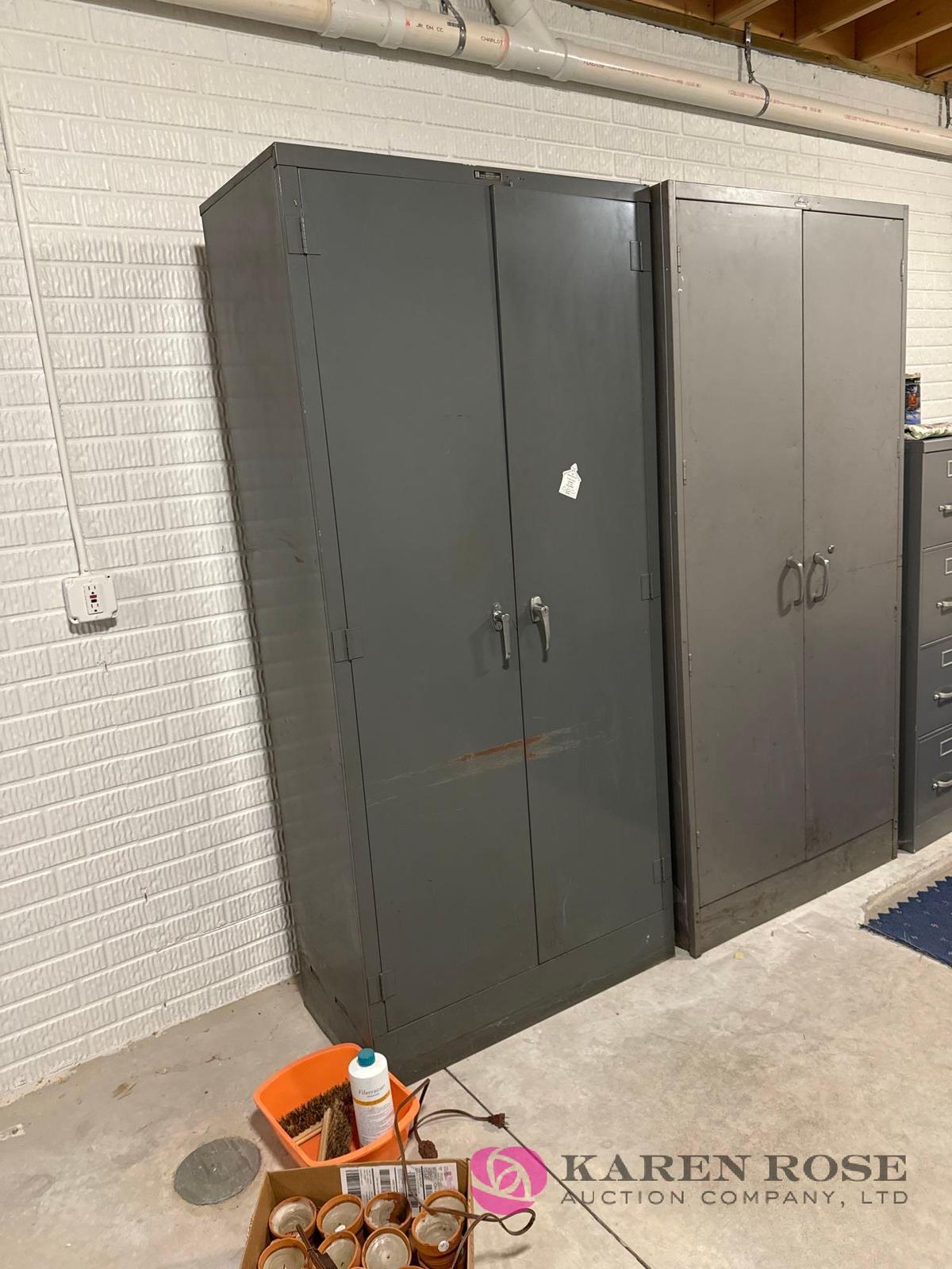 basement 2, 8 foot cabinets with doors