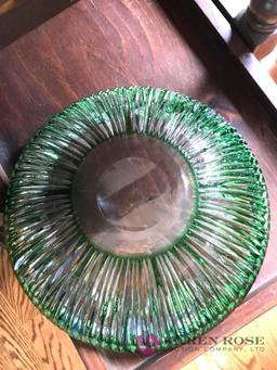 large green glass bowl