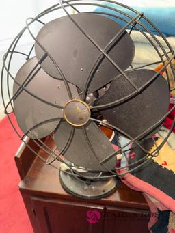 upstairs vintage Emerson electric fan