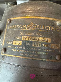 upstairs vintage Emerson electric fan