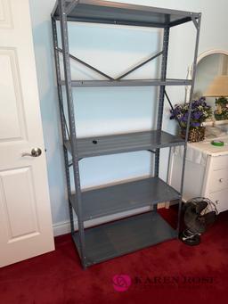 upstairs 6 foot metal shelf